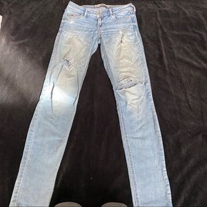 Hollister Ripped Blue Jeans